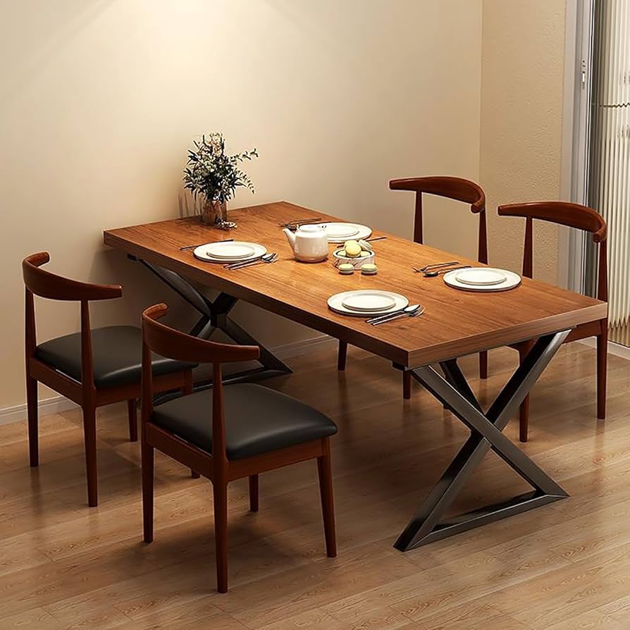 Amazon｜ダイニングテーブルセット 4人用 5点セット 60cm幅 コンパクト