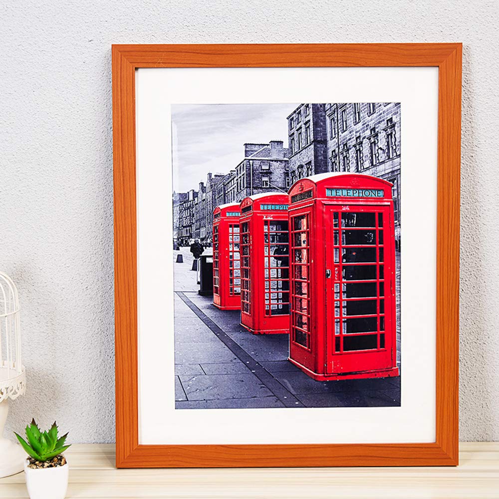 Amazon.co.jp: フォトフレーム 木製額縁 壁掛け 12インチ16インチ