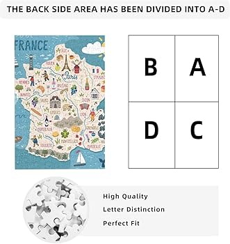 Amazon.co.jp: ジグソーパズル フランス 地図 マップ 木製 300ピース