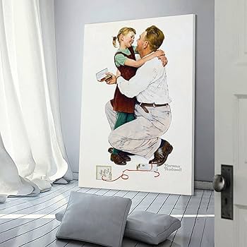 Amazon.co.jp: Norman Rockwell ノーマンロックウェル（娘から父への