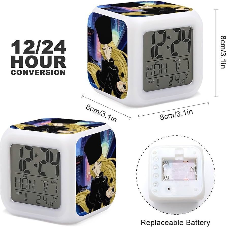 Amazon.co.jp: 目覚まし時計 銀河鉄道999 アニメ デジタル置き時計 LED