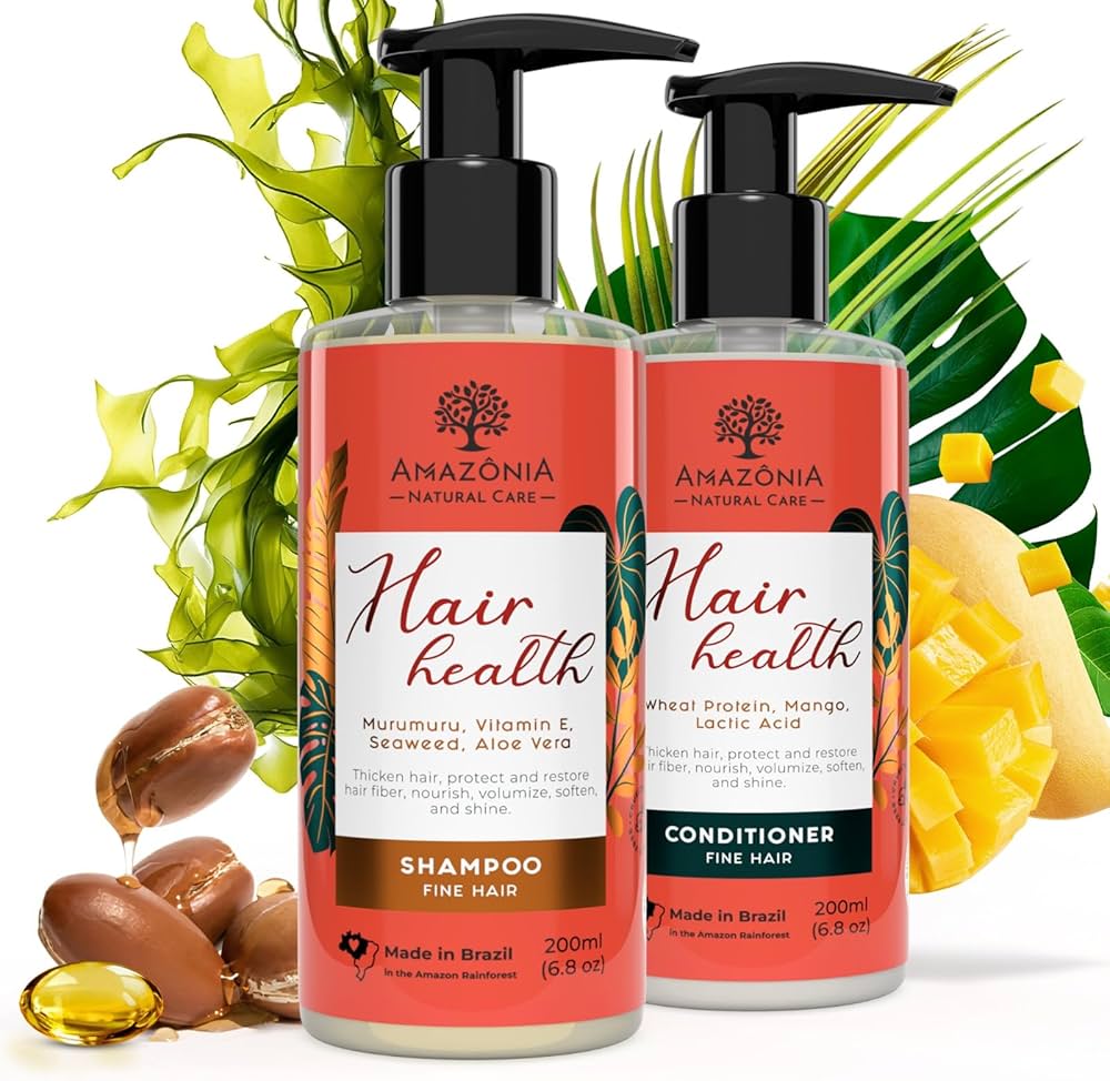 Amazon.com : All Natural Shampoo & Conditioner Set for healthy