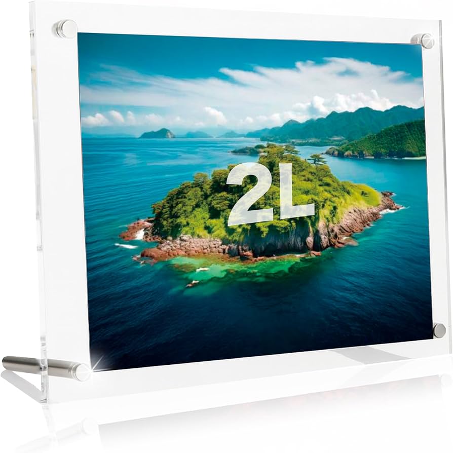 Amazon.co.jp: benrii 2L版 アクリルフォトフレーム 写真立て