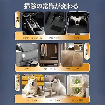 Amazon | [mocoly]【2025新強化版】ハンディクリーナー コードレス【4