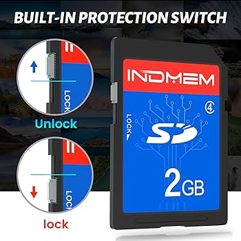 Amazon.com: INDMEM SD Card 2GB, 6 Packs Class 4 2GB Flash Memory