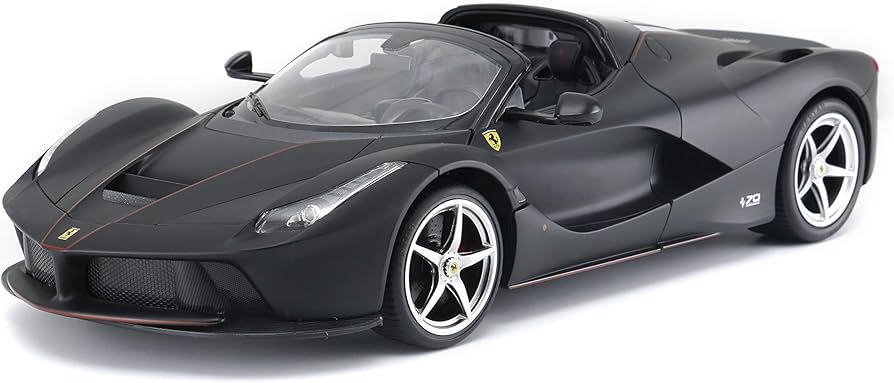 Amazon.co.jp: RASTAR 1/14 ラ フェラーリ アペルタ ブラック(手動開閉