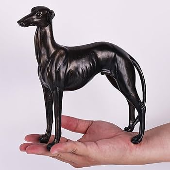 Amazon.co.jp: SHENGTIAN 大型樹脂グレイハウンド像、アンティーク