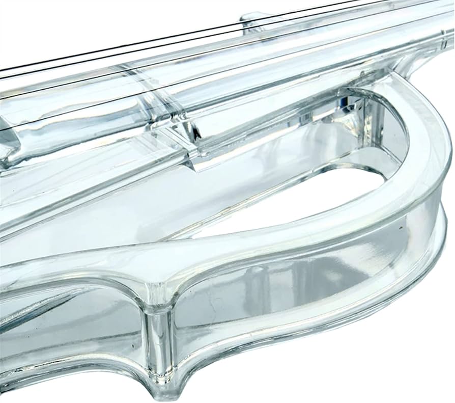 Amazon.co.jp: 4/4 透明エレクトリック バイオリン品質プラスチック