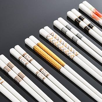 Amazon｜中国の箸骨中国、箸磁器ギフトセット、箸の再利用可能