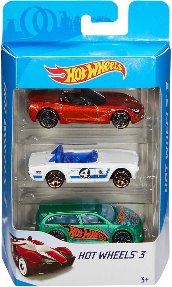 Amazon.com: Hot Wheels 3 Car Pack, Multipack of 3 Vehicles