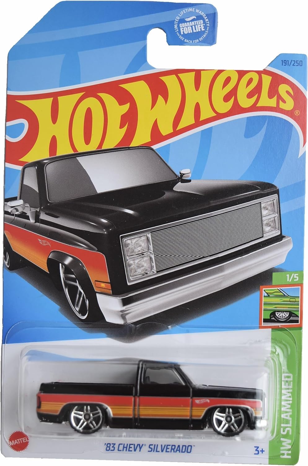 Amazon.com: Hot Wheels '83 Chevy Silverado, HW Slammed 1/5 [Black