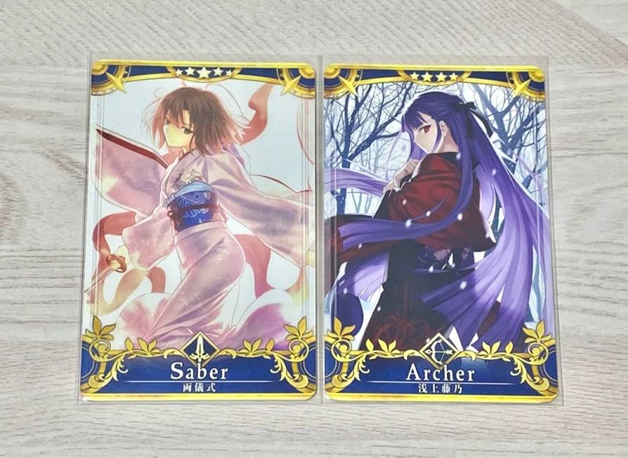 Amazon.co.jp: FGOアーケード fgoac 両儀式 浅上藤乃 最終再臨 2枚