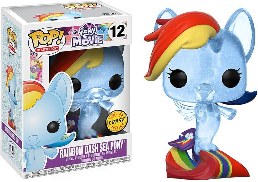 Amazon.com: Funko Rainbow Dash Sea Pony (Chase Edition): My Little