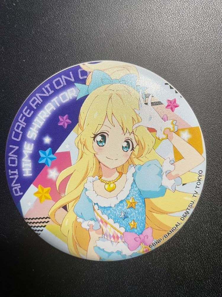 アイカツ アニONカフェ 白銀リリィ マグネットバッジ マグバッジ