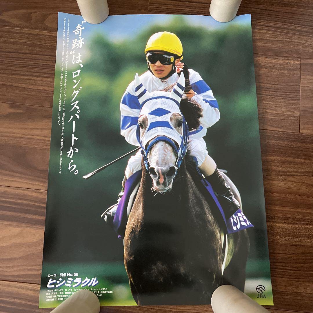 Amazon.co.jp: JRA ヒーロー列伝 B3ポスター ヒシミラクル : おもちゃ
