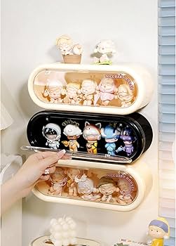 Amazon.com: 2 Pack Clear Display Case for Figures, Wall Mounted or