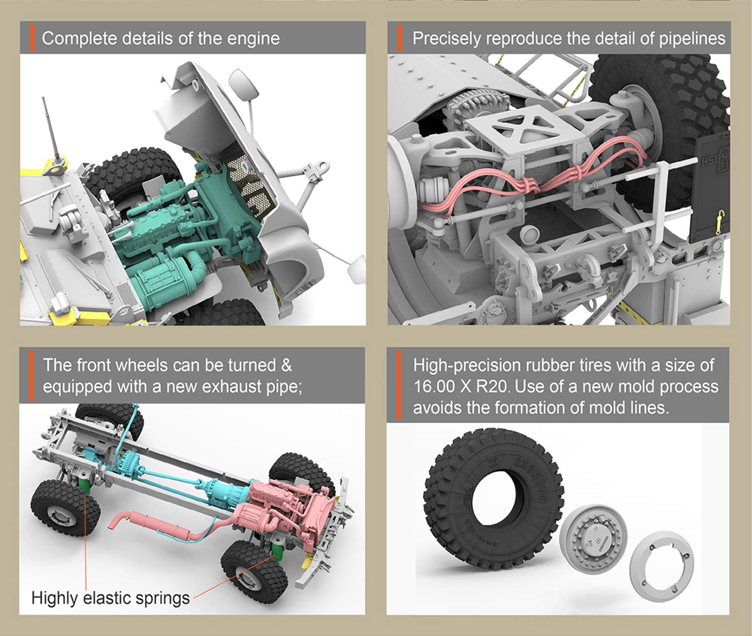 Amazon.com: Rye Field Model RFM5032 5032 1/35 US MRAP ATV M1240A1