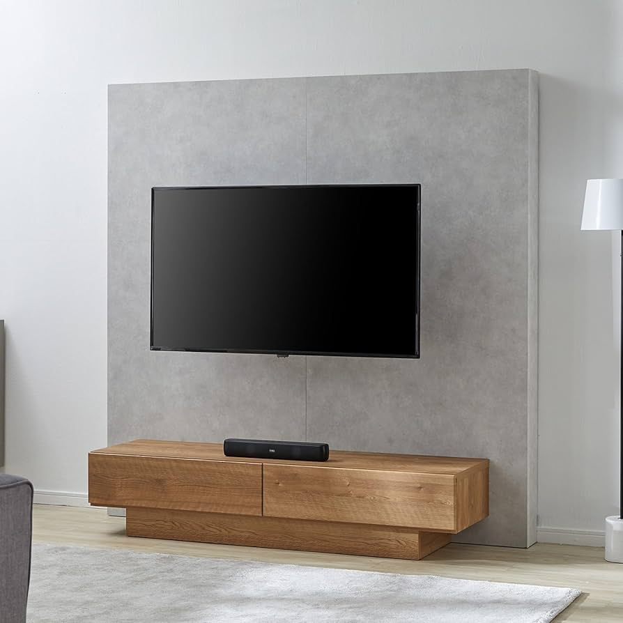 Amazon｜LOWYA ロウヤ テレビボード バックパネル付き 壁掛け風 幅