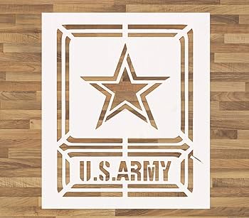 Amazon.co.jp: OBUY 大きな米軍ロゴステンシル (2枚セット) 木 生地 壁