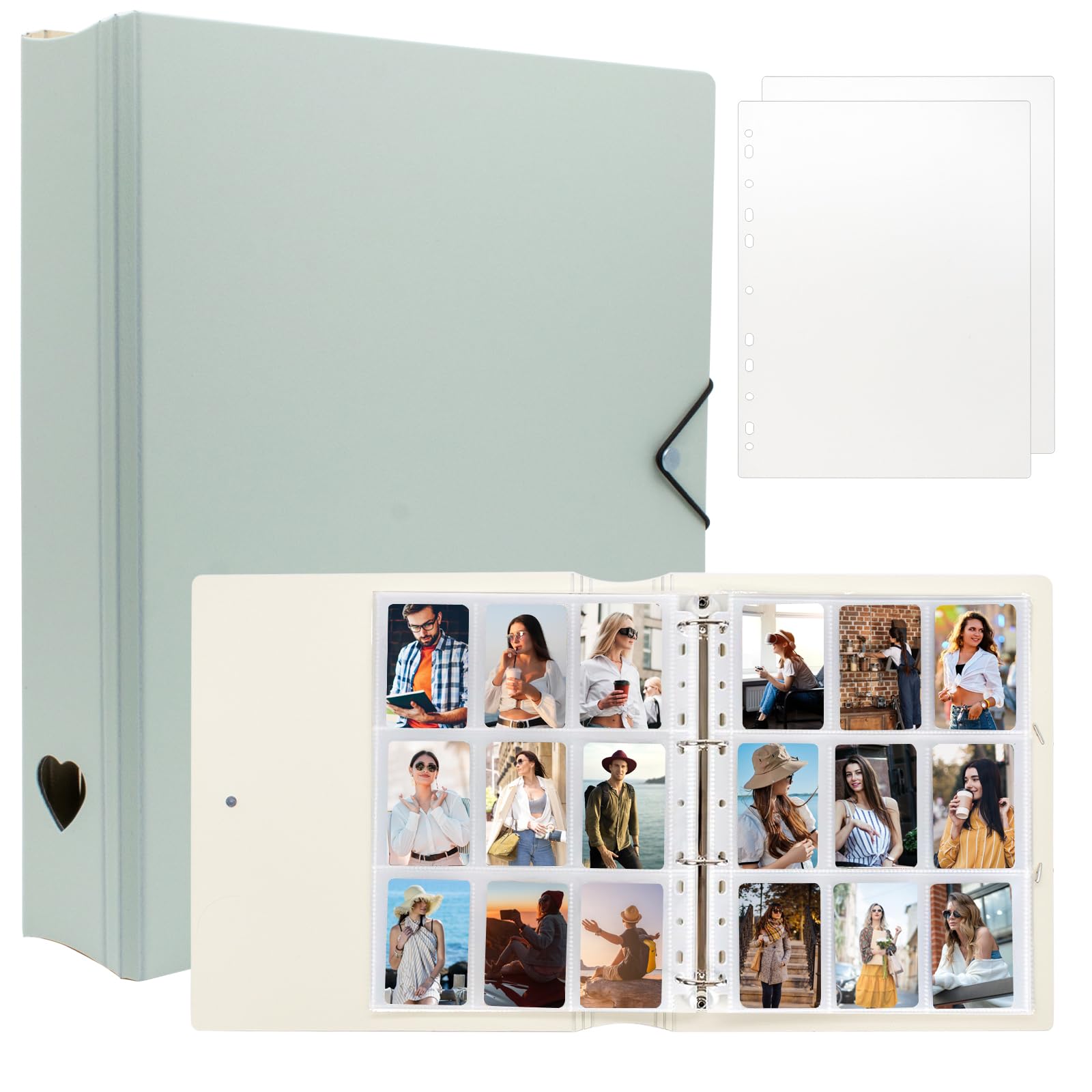 Amazon.com: A4 Kpop Photocard Binder with 25 Pages 9 Pocket, 2x3