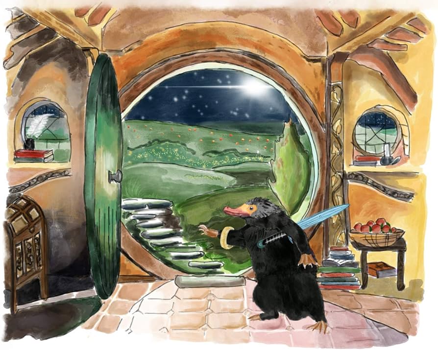 Amazon.co.jp: 7ドットアート。 ニフラーの素晴らしい冒険。 水彩