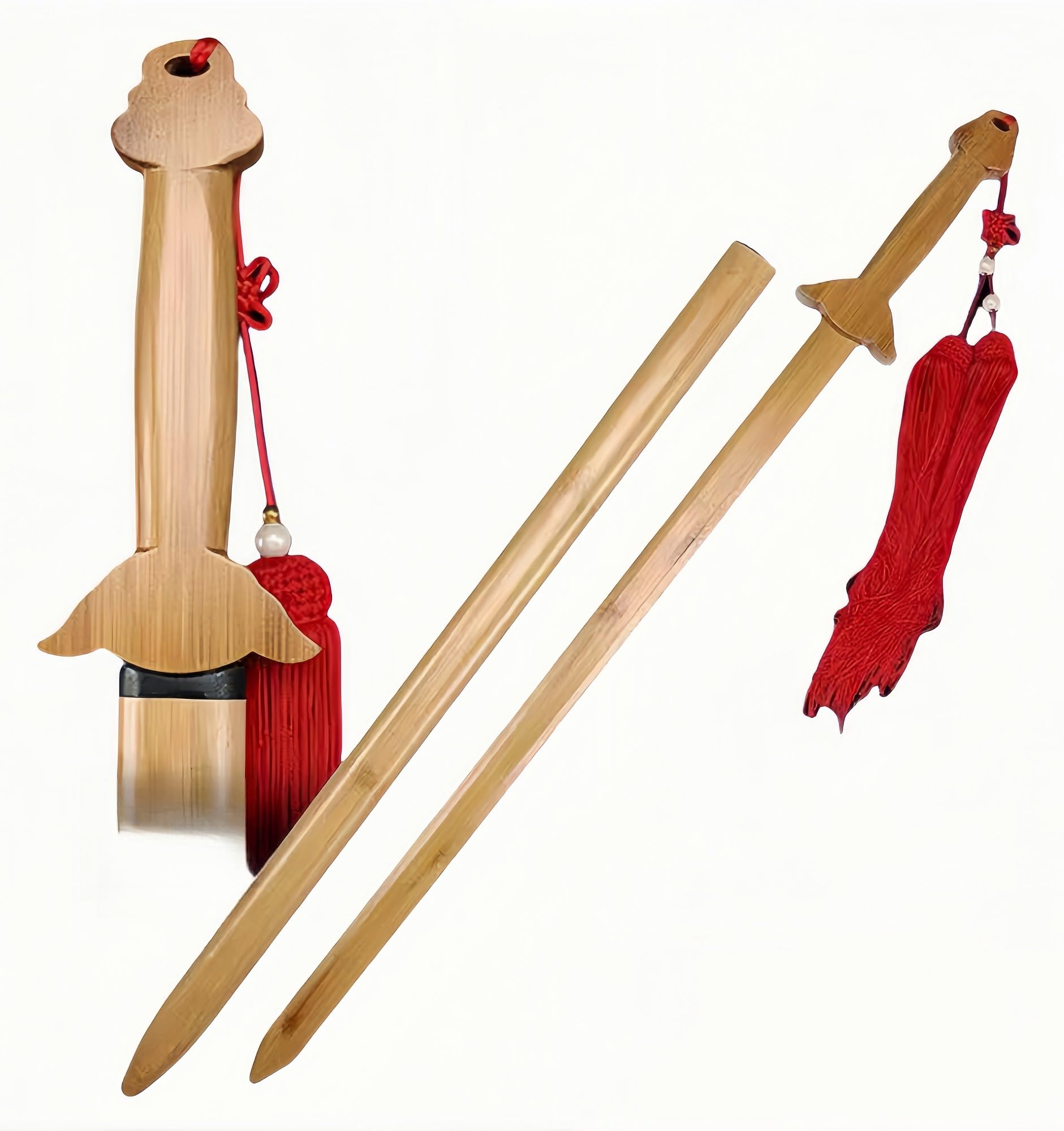 Amazon | 竹剣 竹製太極剣 日本刀 木刀 刀の練習 模造刀 居合刀 木剣
