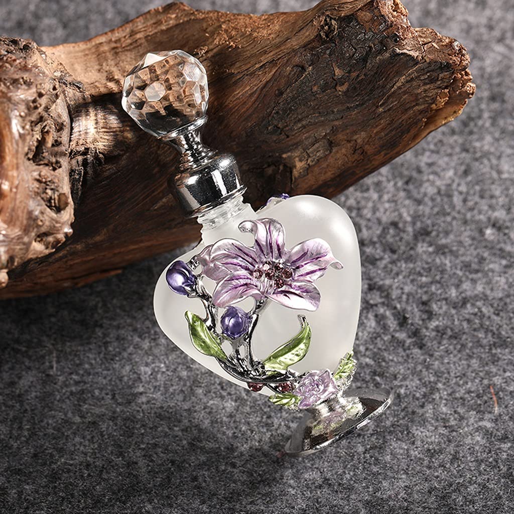 Amazon.co.jp: アンティーク香水の飾り瓶 10mlハート型蘭香水瓶空の