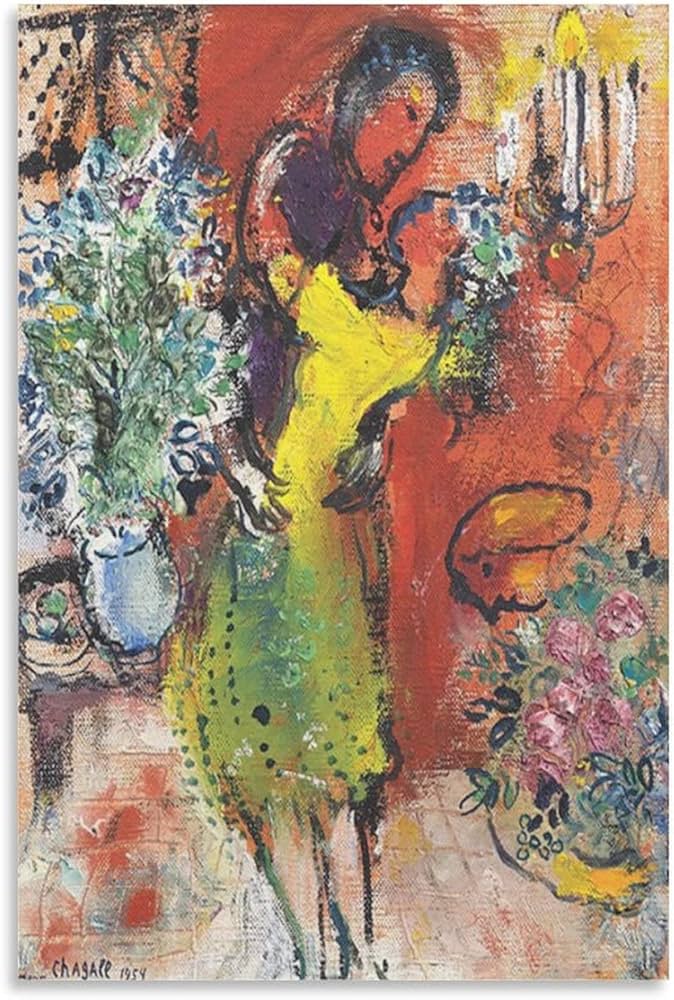 Chagall、LE COUPLE、希少画集画、新品額装付 Chagall、LE COUPLE