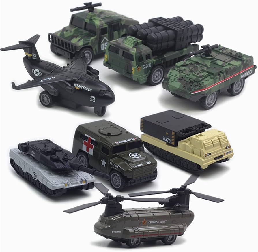 Amazon.co.jp: Dear Deer ミニカー 戦車おもちゃ 合金製 戦車 8台