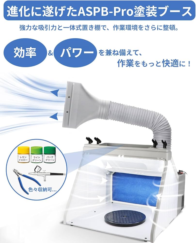 Amazon | Anesty ASPB-Pro 塗装ブース スプレーブース LED照明