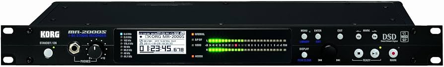 Amazon | KORG DSDレコーダー 1-BIT STUDIO RECORDER MR-2000S-BK-SSD