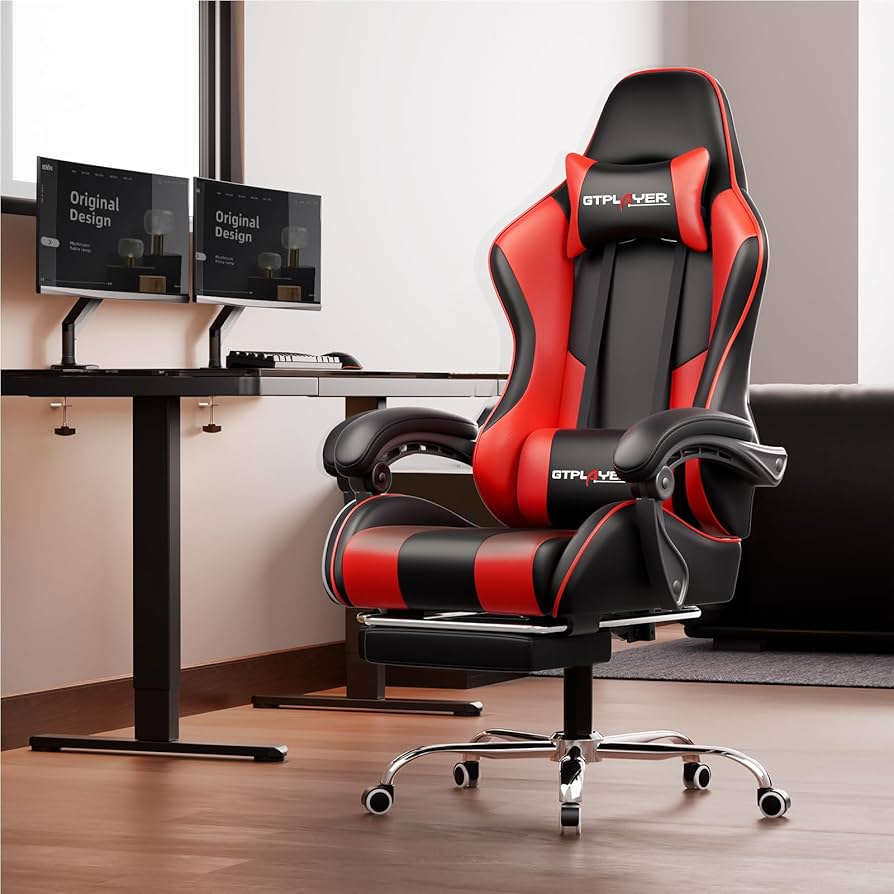 Amazon.co.jp: GTPlayer ゲーミングチェア オットマン付き ゲーム