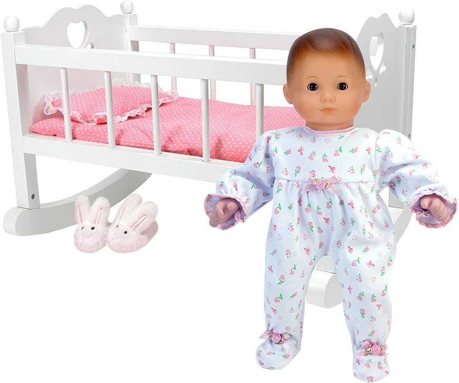 Amazon | (ソフィアズ) Sophia's 人形用赤ちゃんベッド 白 サイド開き