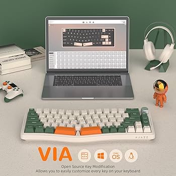 Amazon.com: Ajazz AKS068 65% Wired Mechanical Gaming Keyboard with