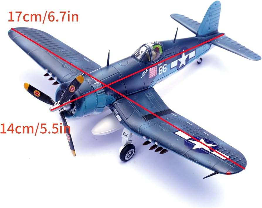Amazon.co.jp: 1:72 合金 WWII USMC F4U コルセア戦闘機 VMF-214