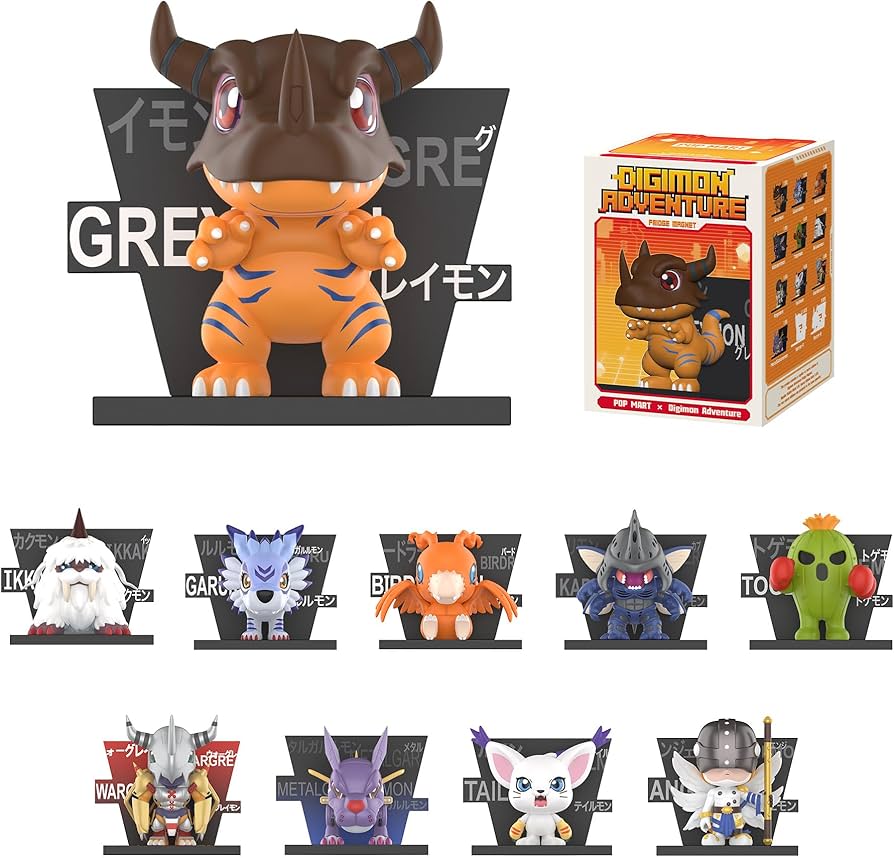 Amazon.com: POP MART Digimon Adventure Fridge Magnet Series Blind