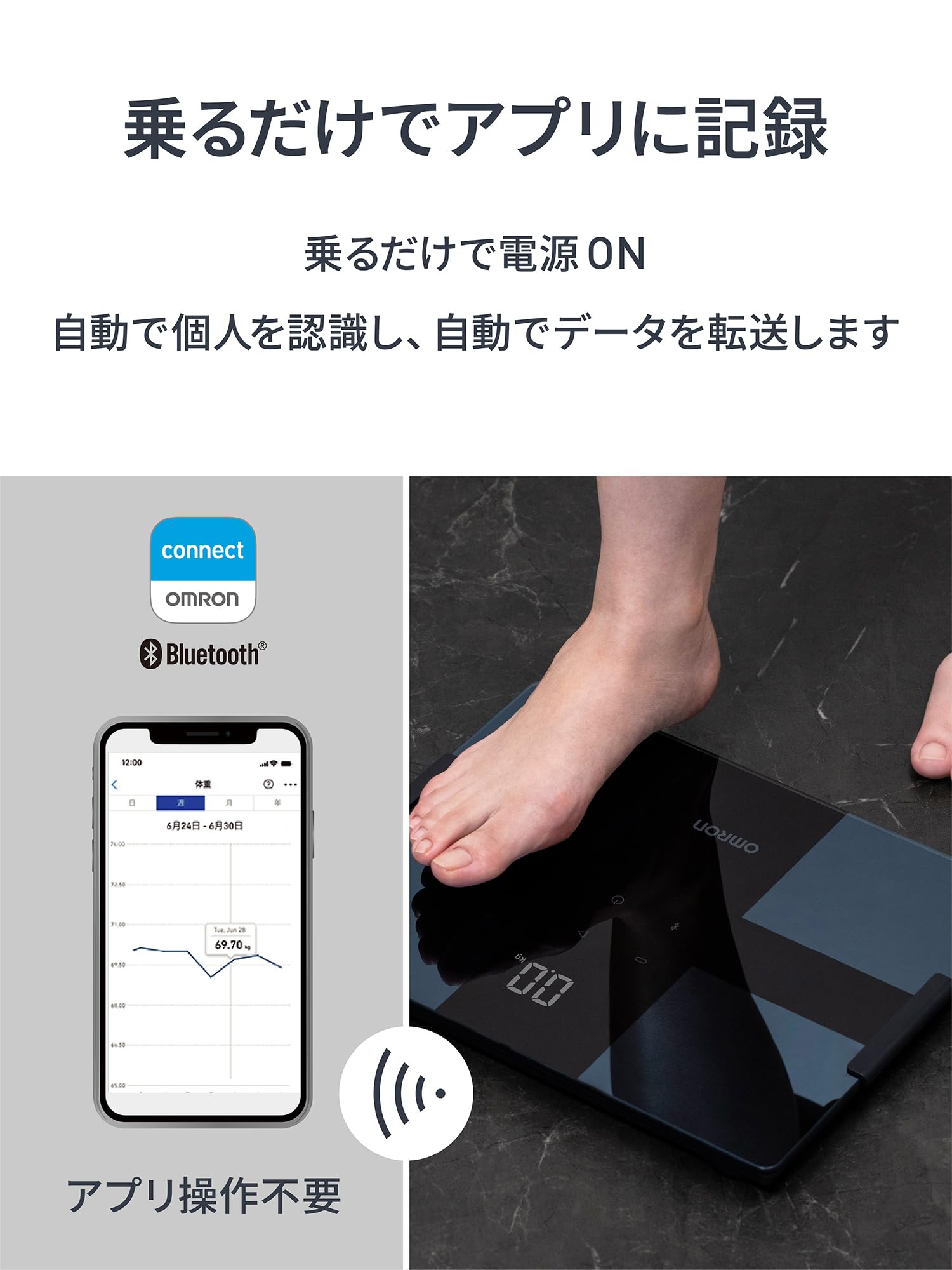 Amazon | オムロン 体重 体組成計 カラダスキャン ブラック KRD-503T