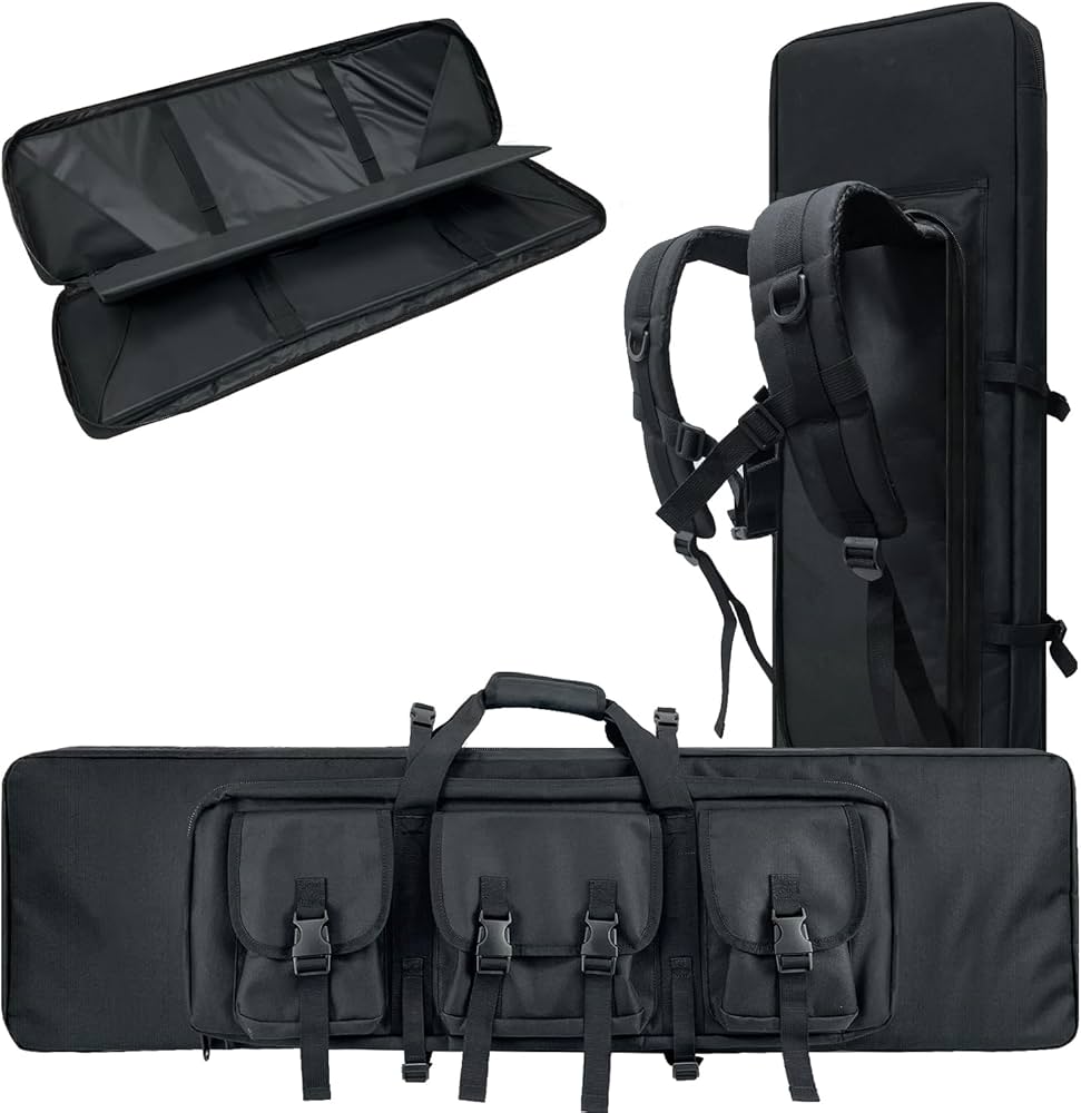 Amazon.co.jp: Sutekus エアガン収納ケース ダブルガン収納可能 ダブル