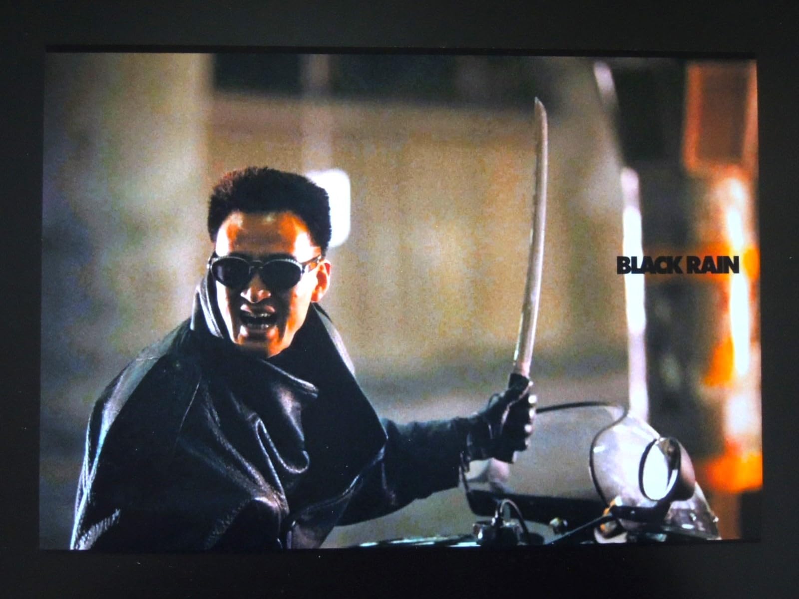 Amazon.co.jp: A4 額付き ポスター 松田優作 ブラックレイン Black