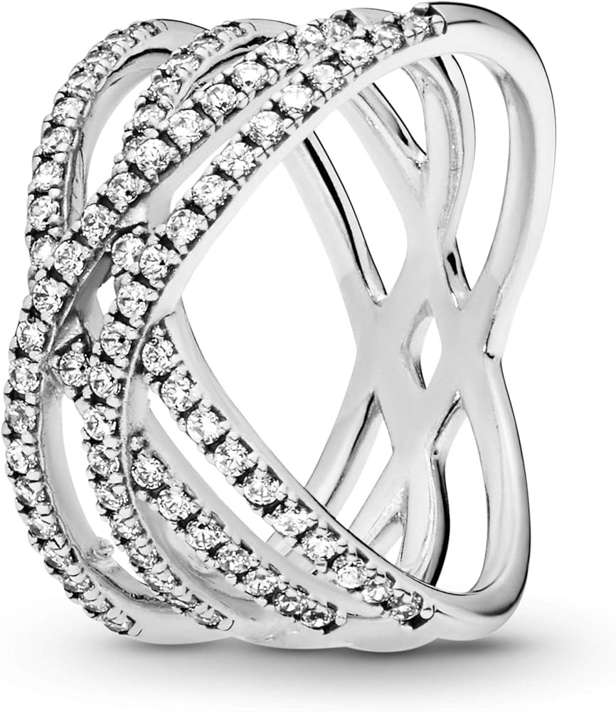 Amazon | Pandora Jewelry Entwined Line キュービックジルコニア