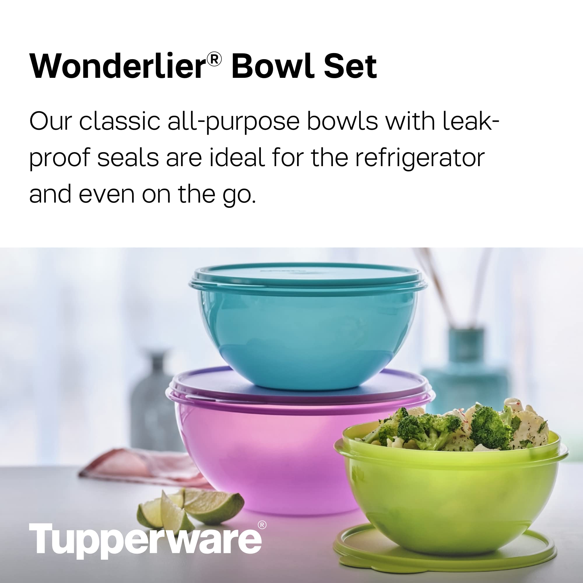 Amazon｜Tupperware Brand Wonderlier ボウルセット – 食事の