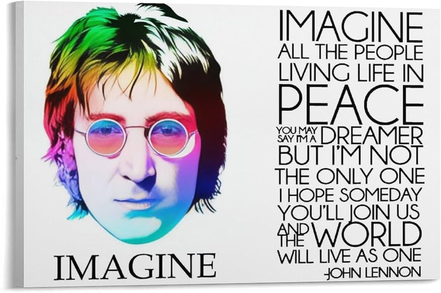 Amazon.co.jp: The Beatles ビートルズ ジョン・レノン ポスター 印刷