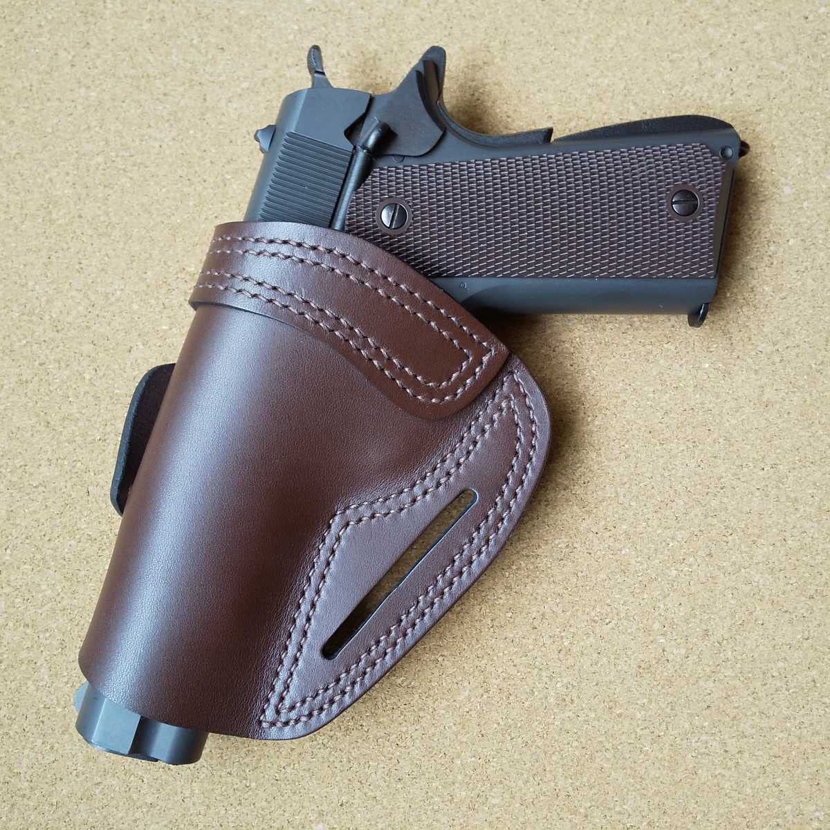 Amazon | 皮革製ヒップホルスター コルト ガバメント対応 左利き用