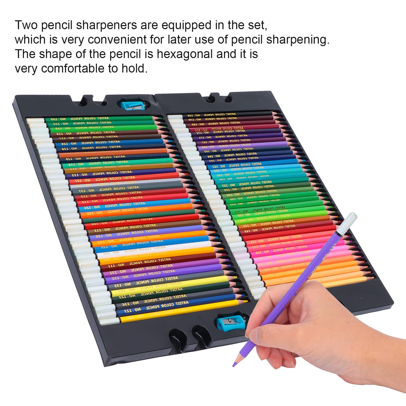 Amazon | パステルカラー色鉛筆セット、アーティスト用オイルパステル