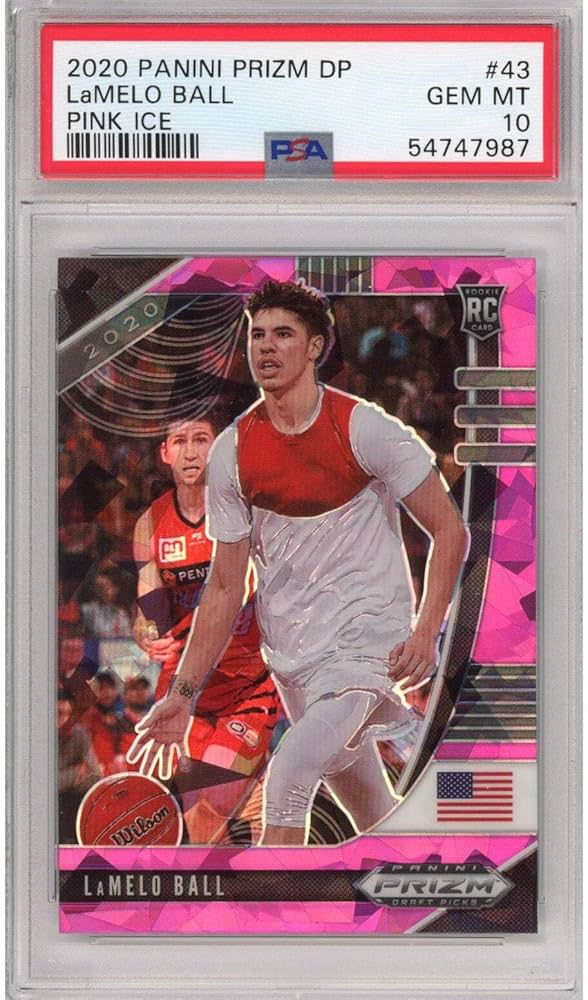 Amazon.com: Graded 2020-21 Panini Prizm LaMelo Ball #43 Pink Ice