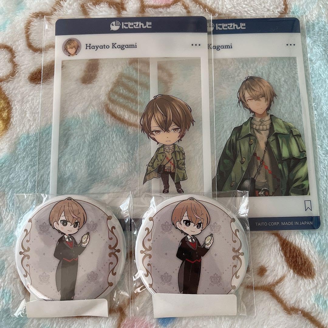 Amazon.co.jp: にじさんじ 加賀美ハヤト dmmスクラッチくじ 缶バッジ