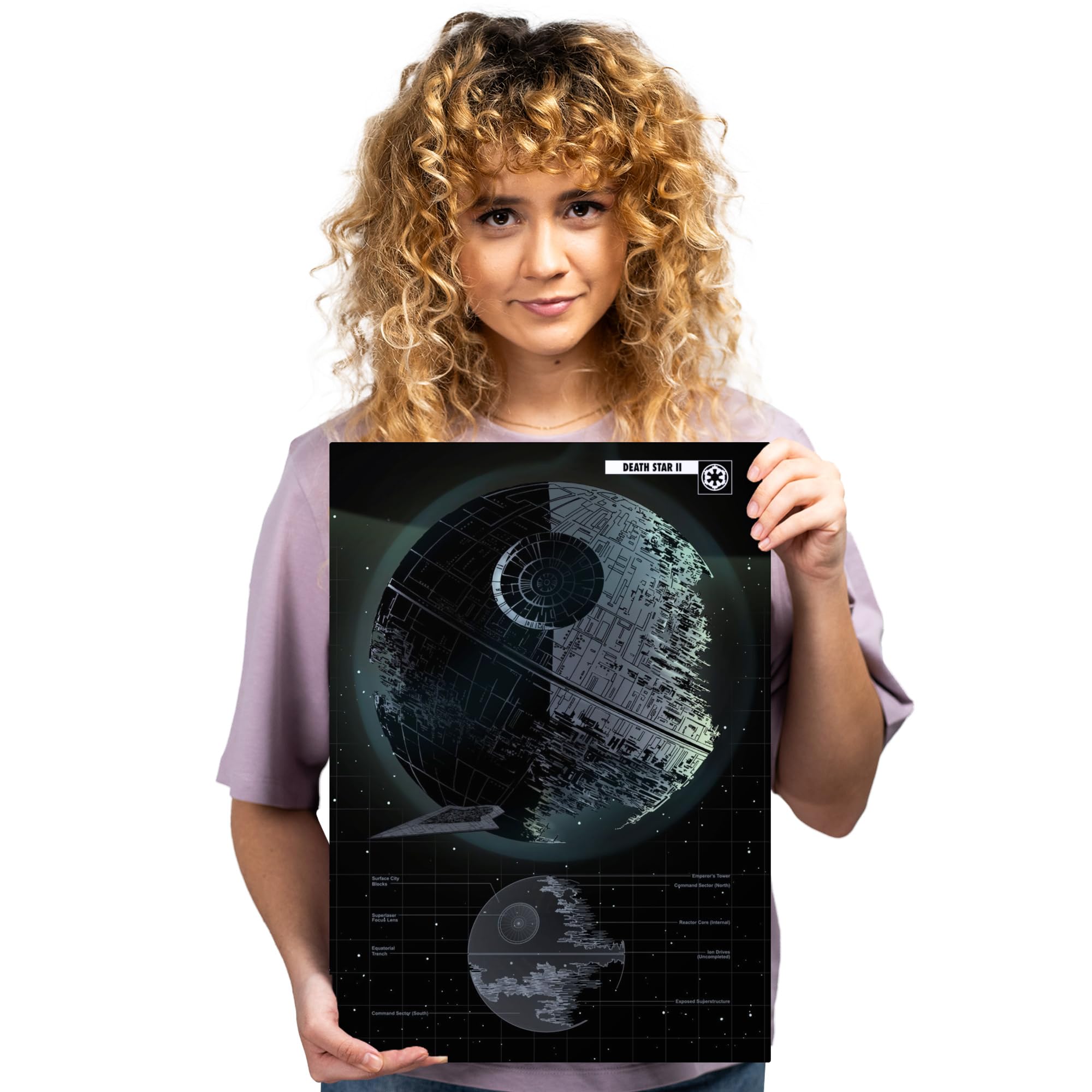 Amazon.com: Displate Metal Poster Star Wars - Vehicle Schematics