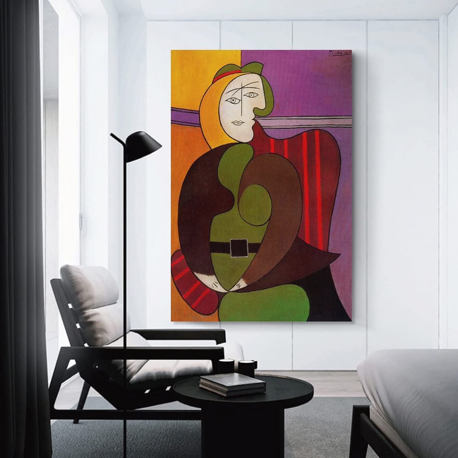 Amazon.co.jp: Pablo Picassoパブロ・ピカソ画家の作品（赤い肘掛け