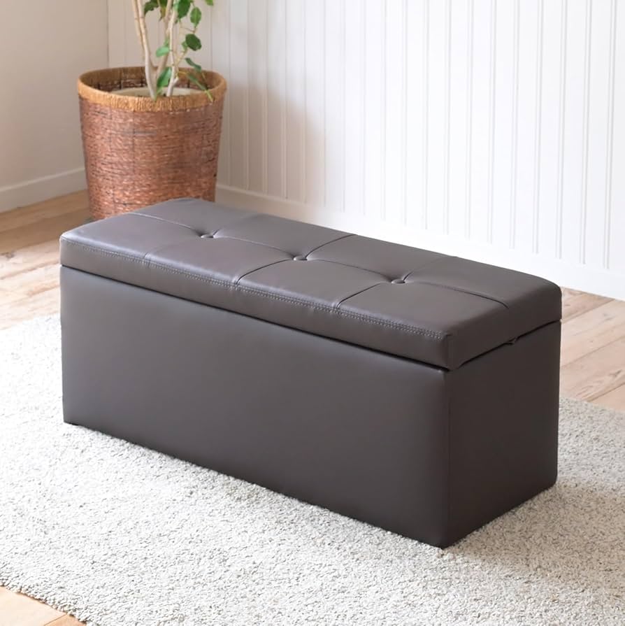 Amazon｜山善(YAMAZEN) 収納スツール ダブルサイズ 2人掛け ベンチ