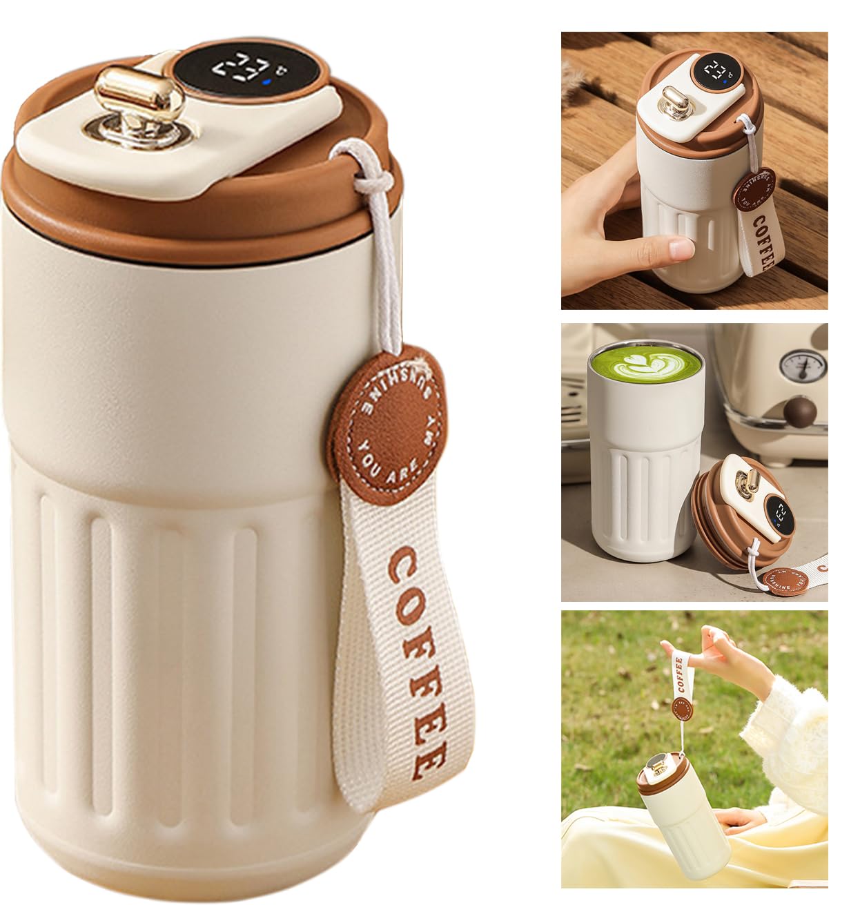 Amazon | スマートコーヒーサーモス - スマートサーモスカップ - 温度